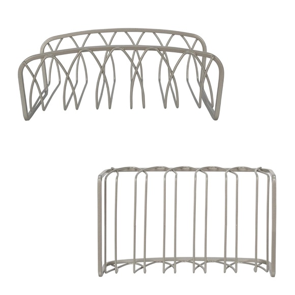 Satin Nickel Guest Towel Holder Like New - Picture 10 of 11